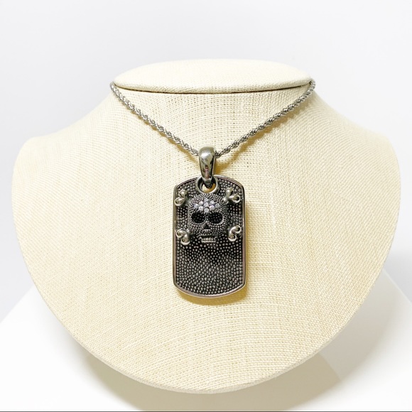 Bico Australia Skull Dog Tag chain link neck 15 - Picture 5 of 11